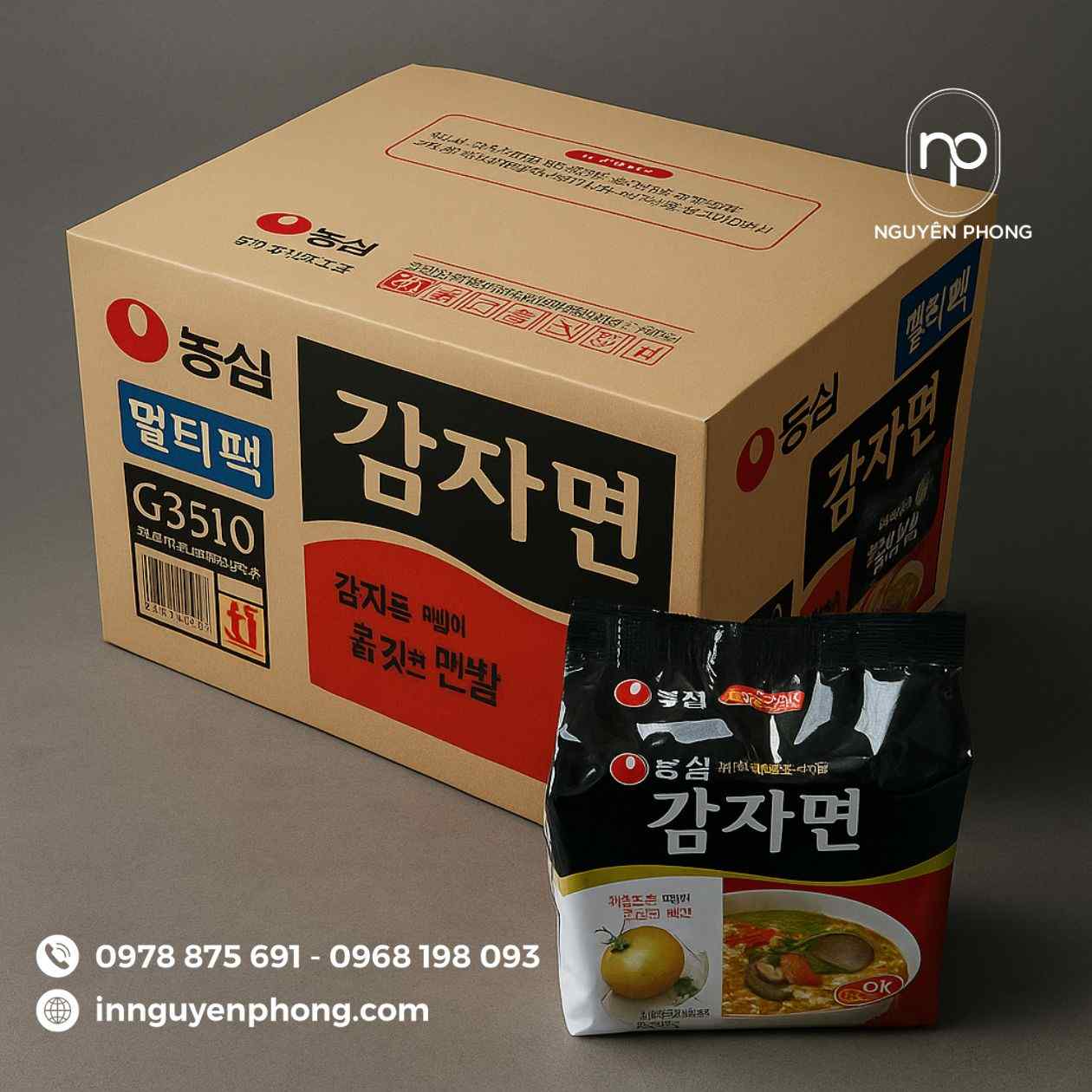 Mẫu thùng carton đựng mì tôm
